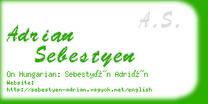 adrian sebestyen business card